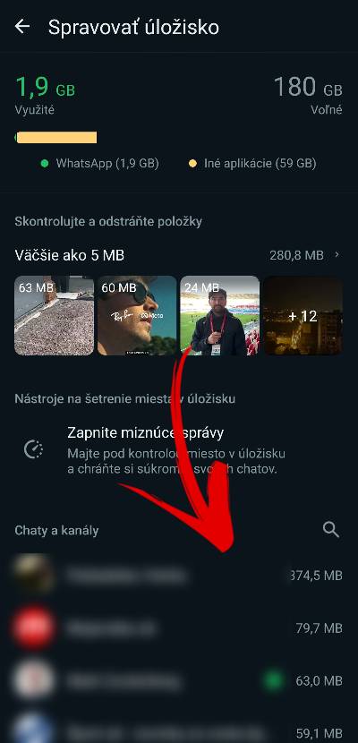 Zalohy WhatsApp ako ich zmensit velkost konverzacii