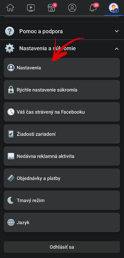 ako zapnut upozornenia na cudzie prihlasenia sa do facebook uctu navod_2