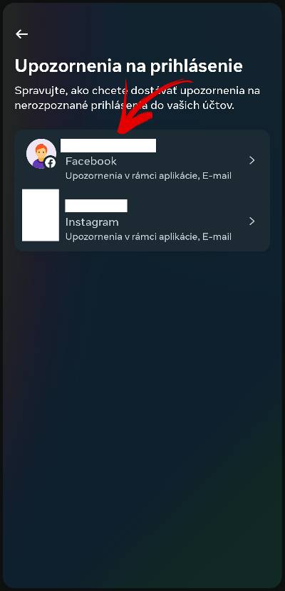 ako zapnut upozornenia na cudzie prihlasenia sa do facebook uctu navod_5