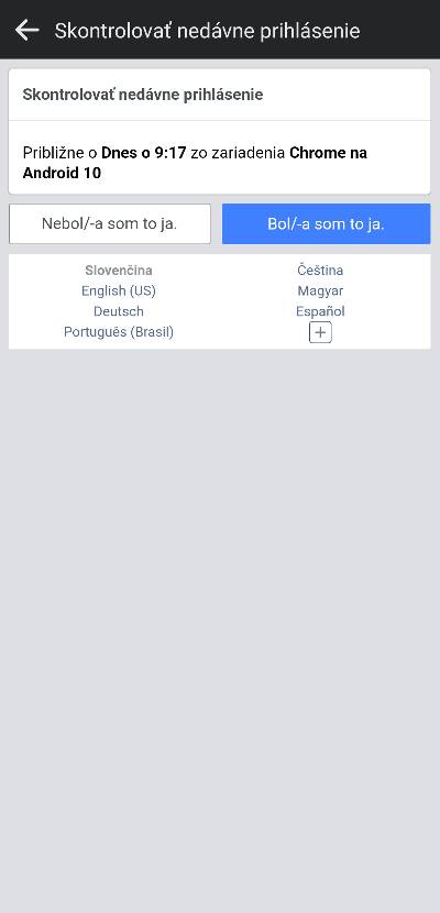 ako zapnut upozornenia na cudzie prihlasenia sa do facebook uctu navod_9