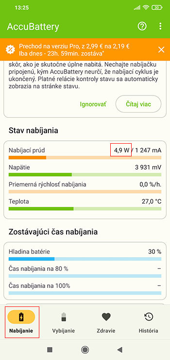 Ako zistiť či sa smartfón nabíja tak rýchlo ako by mal?