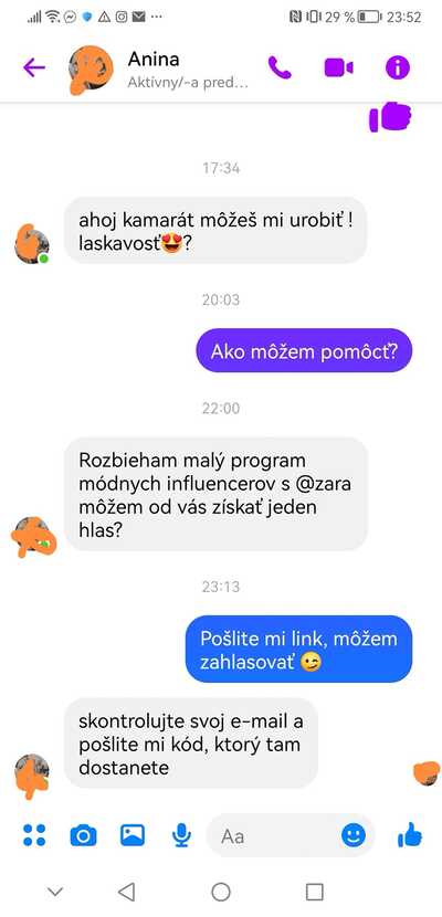 podvod na facebooku so zdielanim hesla ktore malo sluzit ako hlas v sutazi