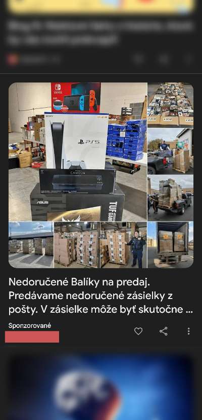 podvodne eshopy a predaj stratenych produktov