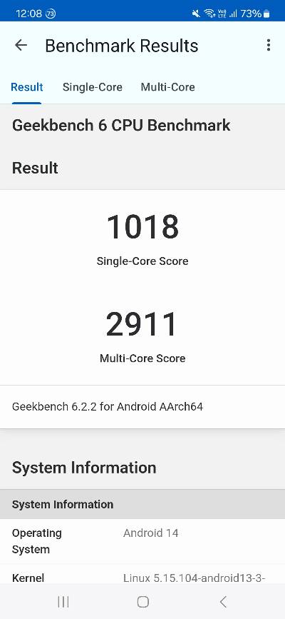 Recenzia Samsung Galaxy A54 5G vykon