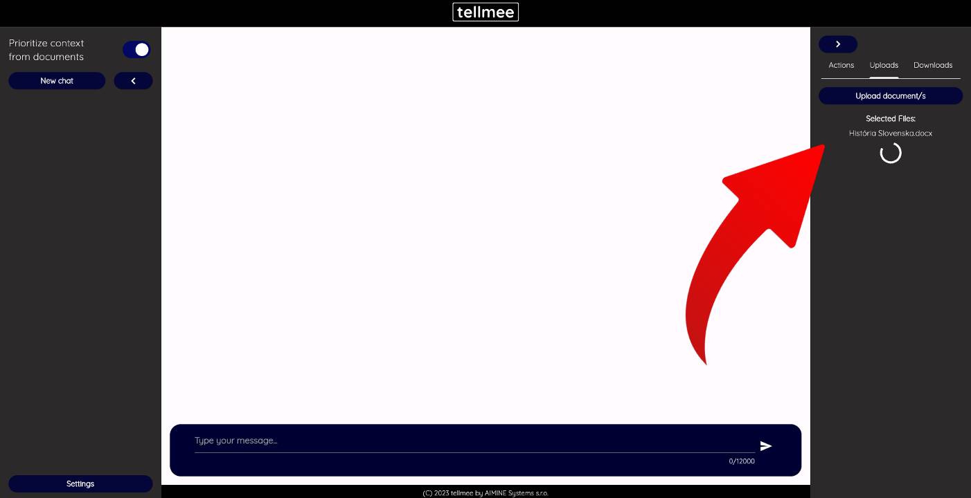 Tellmee aplikacia AI robot pre studentov