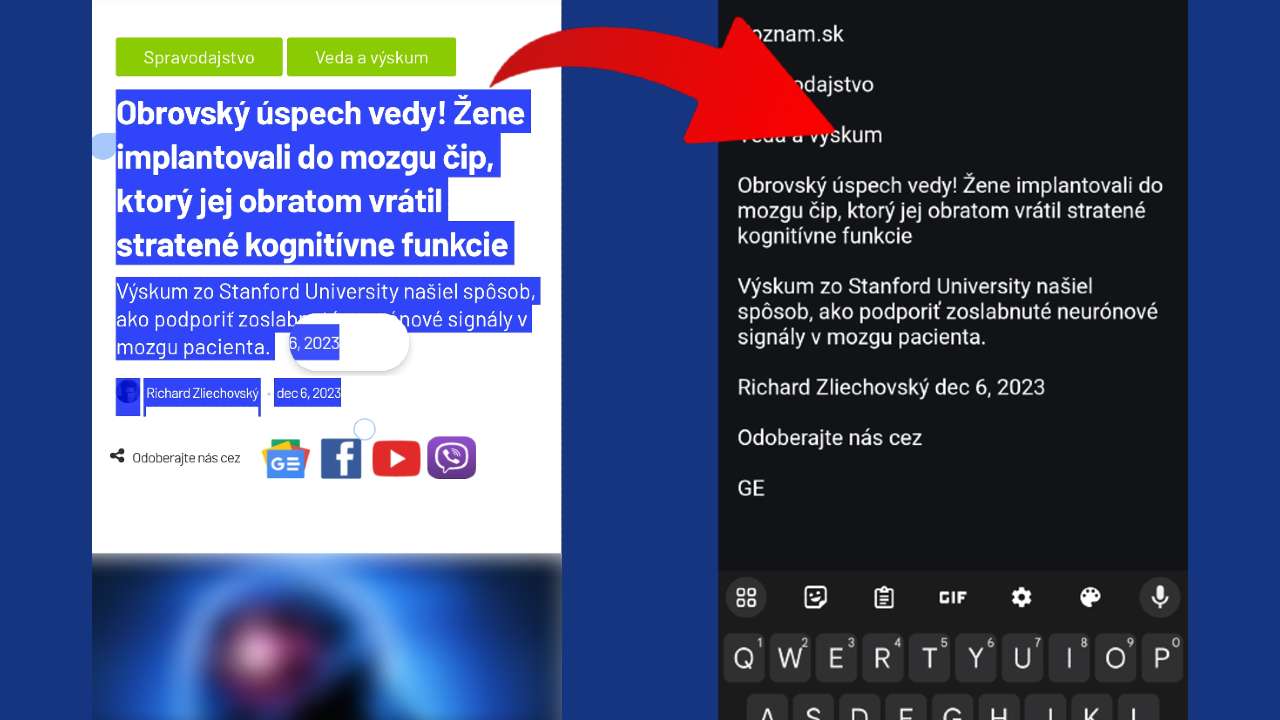 ako kopirovat texz z fotky titulka