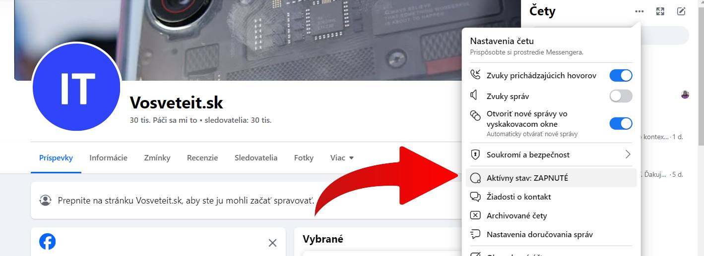 ako nastavit v messengeri stav offline pre konkretnu osobu navod_2