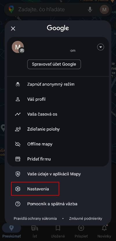 ako vypnut navigovanie google map cez dialnice a spoplatnene useky ciest_1