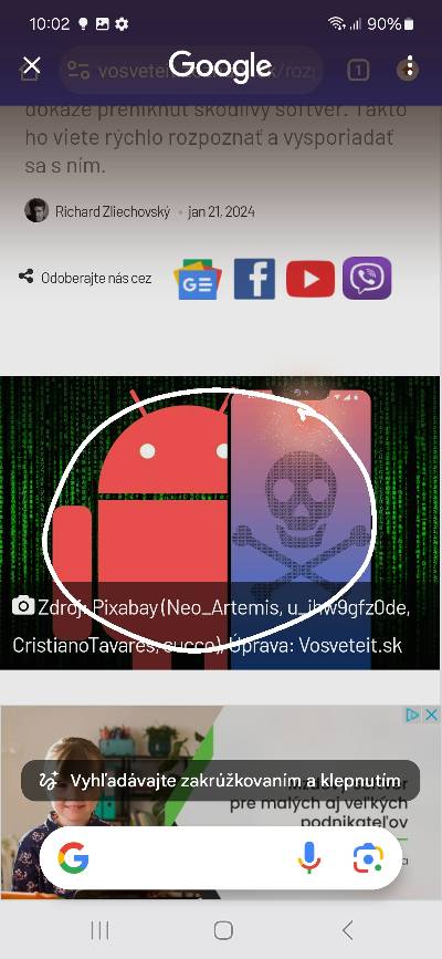 Google Vyhladavanie funkciu Circle to Search na Androide ako pouzit_2
