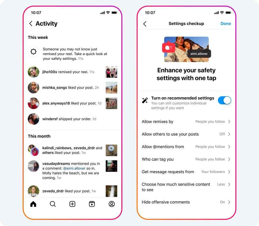Meta Facebook a Instagram odporucanie nastavenia sukromia pre tinedzerov