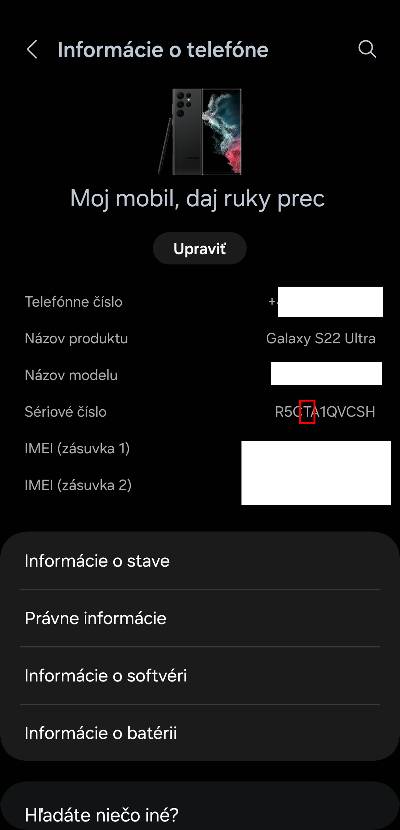 Samsung Galaxy S22 Ultra bol predstaveny seriove cislo