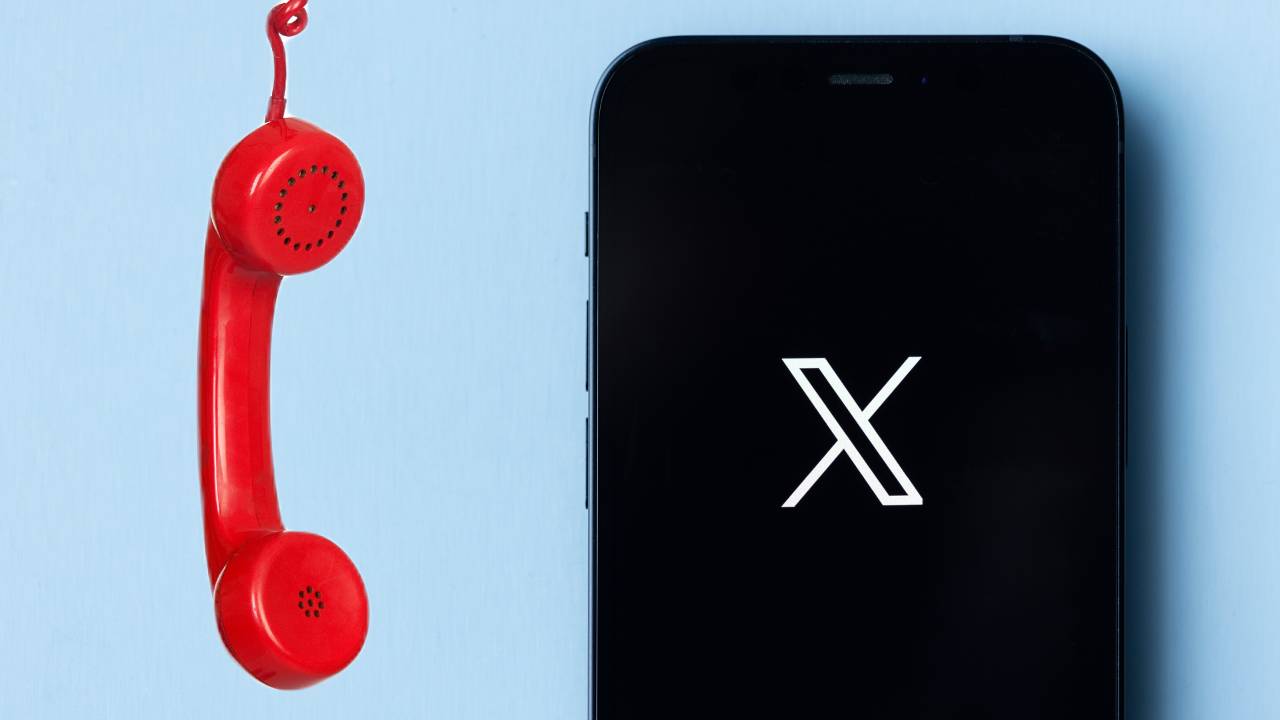 X (Twitter) telefonovanie