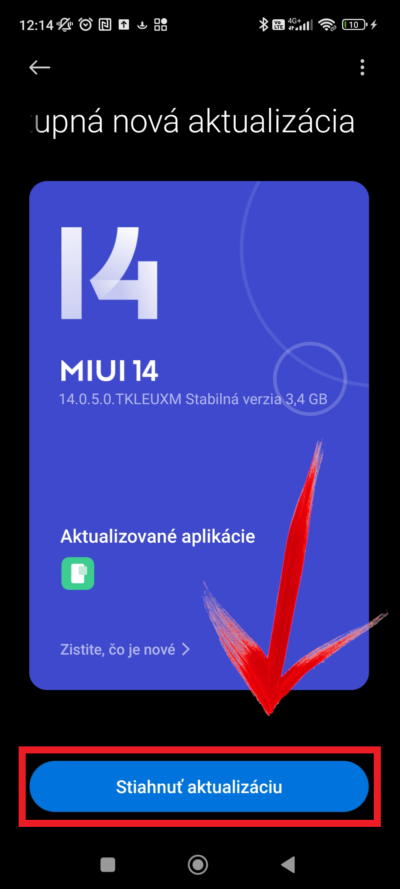 Aktualizácia softvéru
