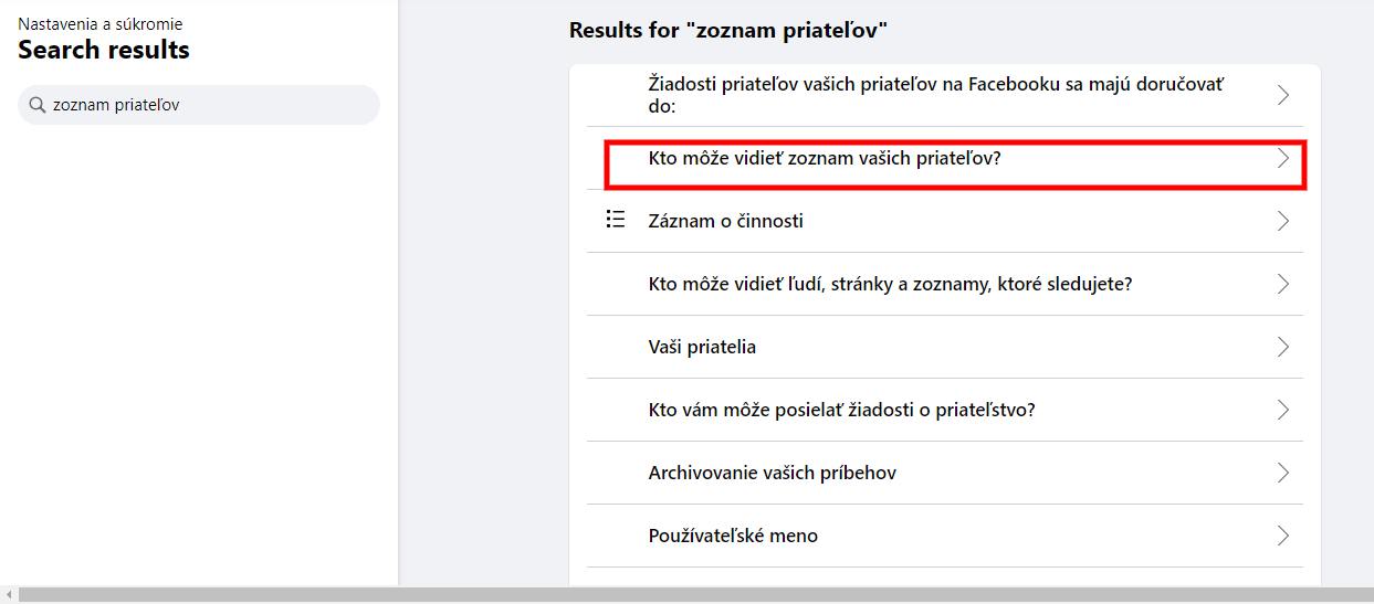 kto môže vidieť zoznam priatelov