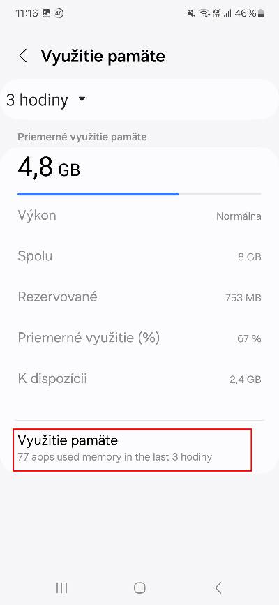 ktore aplikacie pouzivaju najviac RAM pamate v Samsung smartfone navod_3