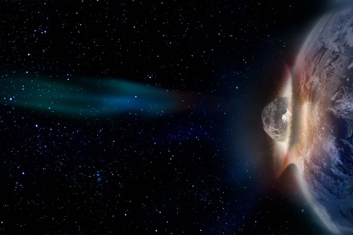 naraz asteroidu do zeme