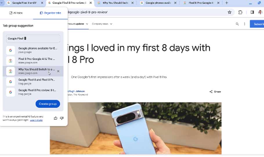 Chrome dostane nové AI funkcie