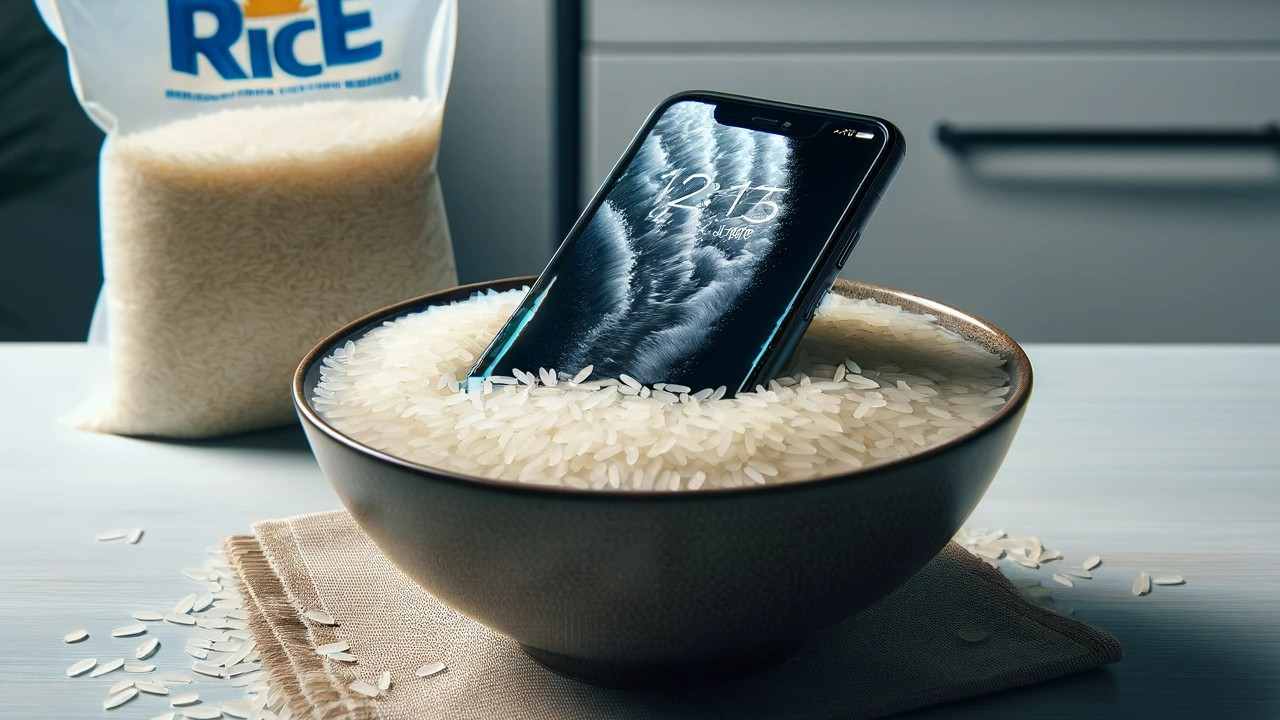 Utopeny telefon a ryza