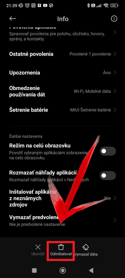 Ako si vymazať aplikácie