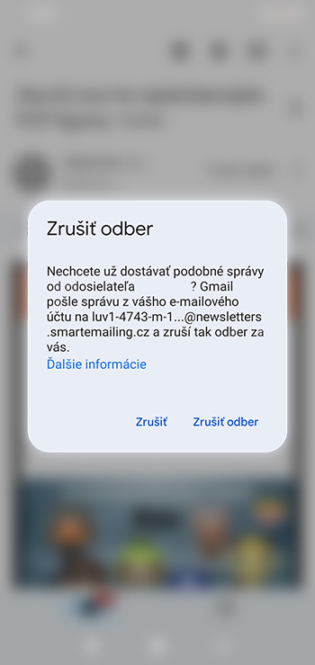 Ako sa odhlásiť z odberu reklamných mailov v Gmaili