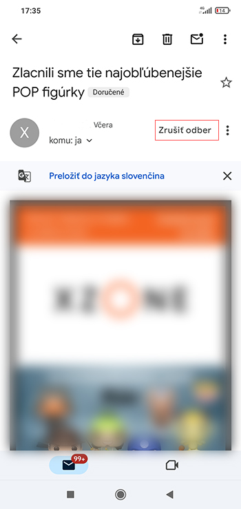 Ako sa odhlásiť z odberu reklamných mailov v Gmaili