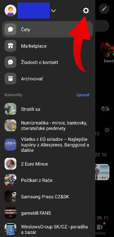 Messenger ako zablokovat cudzie ziadosti o kontakt navod_1