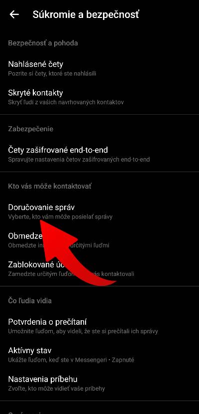 Messenger ako zablokovat cudzie ziadosti o kontakt navod_3