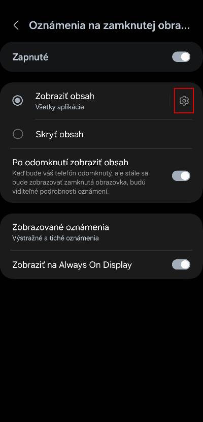 Samsung ako skryt citlive upozornenia z uzamknutej obrazovky