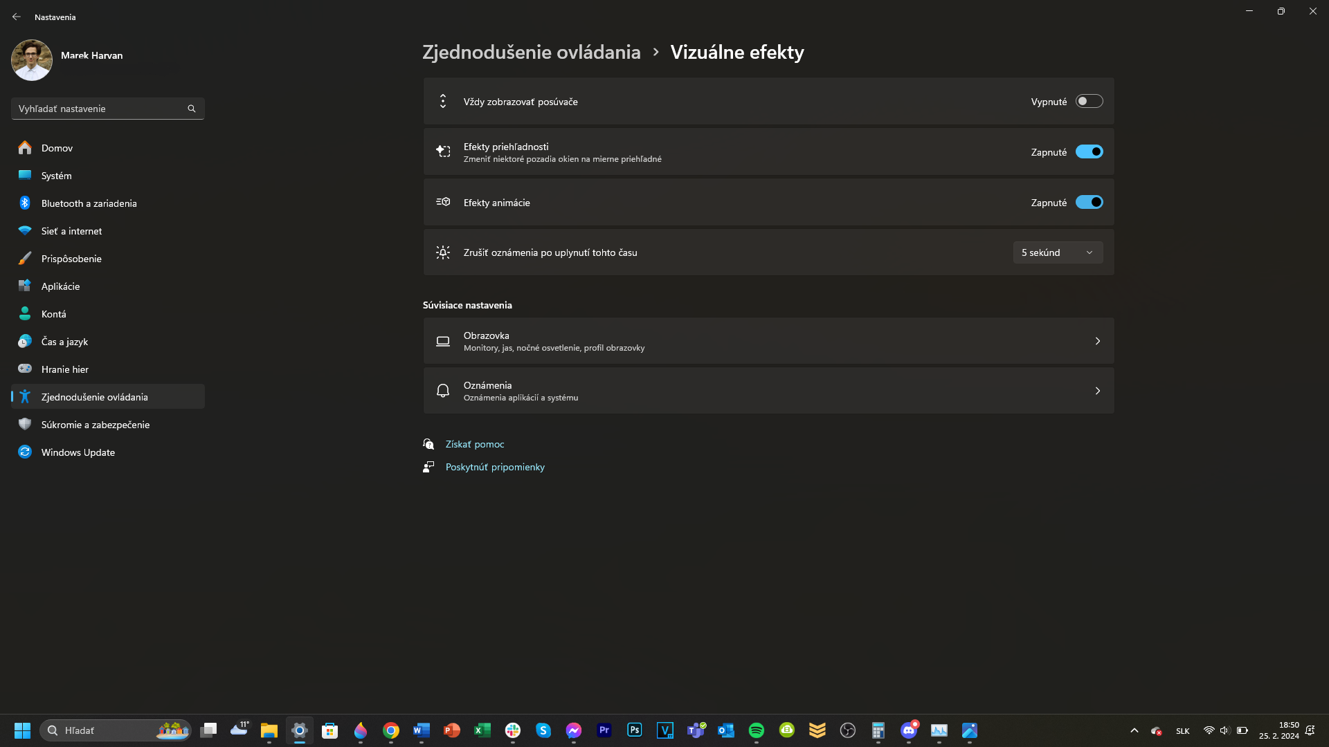 Ako vypnúť animácie na Windowse