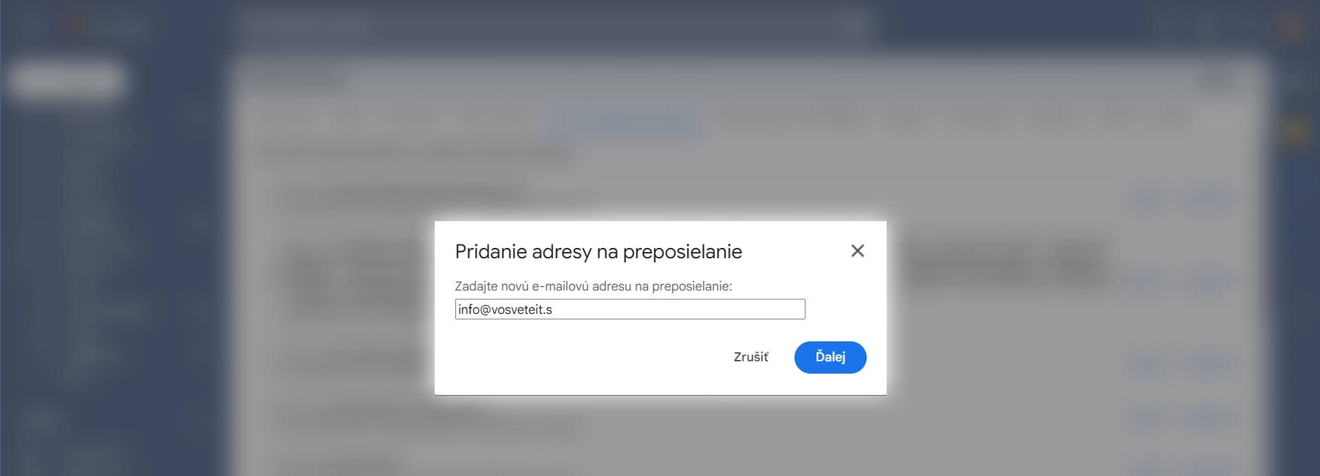 ako preposielam v gmaile spravy na iny email navod_3