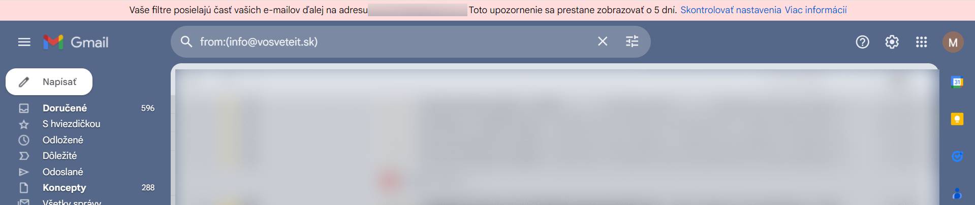 ako preposielam v gmaile spravy od konkretneho odosielatela na iny email navod_3