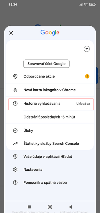 Ako si vymazať históriu z Google účtu?