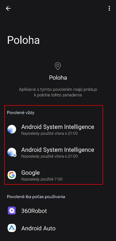 ktore aplikacie pristupuju k polohe navod_3