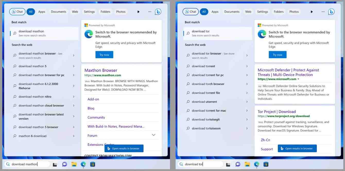 progapagacia vlastnych produktov Microsoft vo Windows