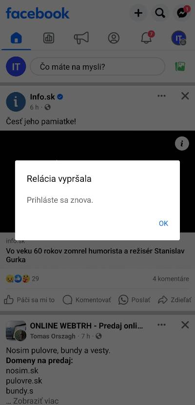 Vypadok Facebooku_snimka obrazovky_1