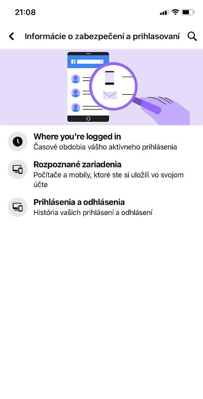 informácie o zabezpečení