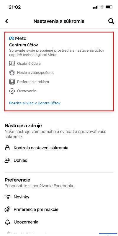 nastavenie súkromia 1,