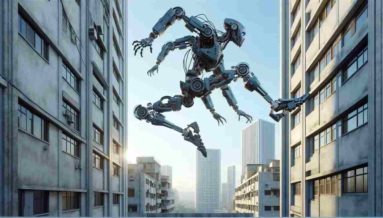 robot robi parkour
