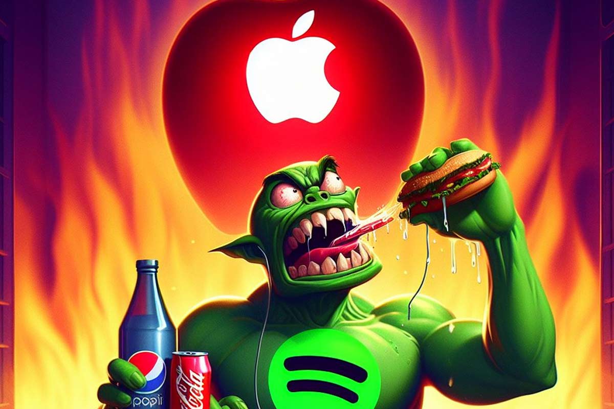 Apple označila Spotify za nenažrancov, toto jej vadí