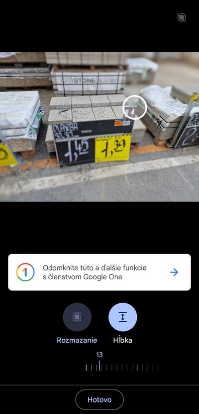 Google Fotky rozmazanie