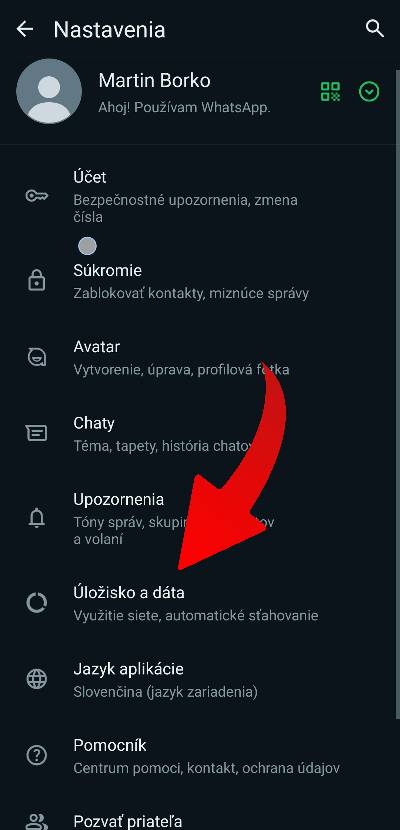 WhatsApp ako obmedzit stahovanie obsahu cez mobilne data_1