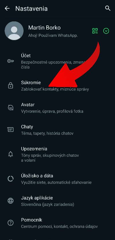 ako zapnut zamok aplikacie WhatsApp navod_1