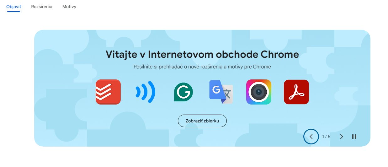 internetový obchod chrome
