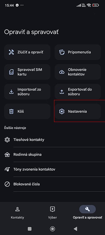Ako si synchronizovať kontakty s účtom Google