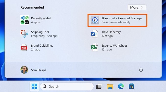 odporucania aplikacii v ponuke Start Windows