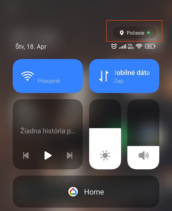 Čo znamená drobná zelená bodka na obrazovke?
