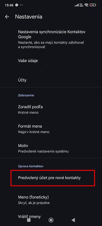 Ako si synchronizovať kontakty s účtom Google