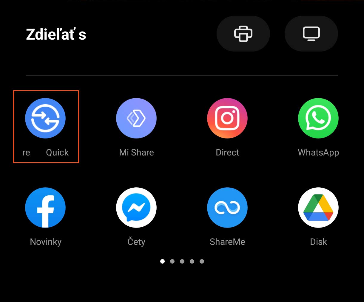 Ako používať funkciu Quick Share