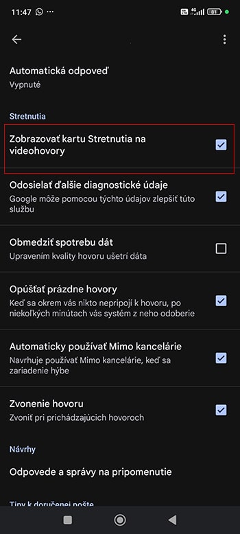 Gmail funkcie na Android
