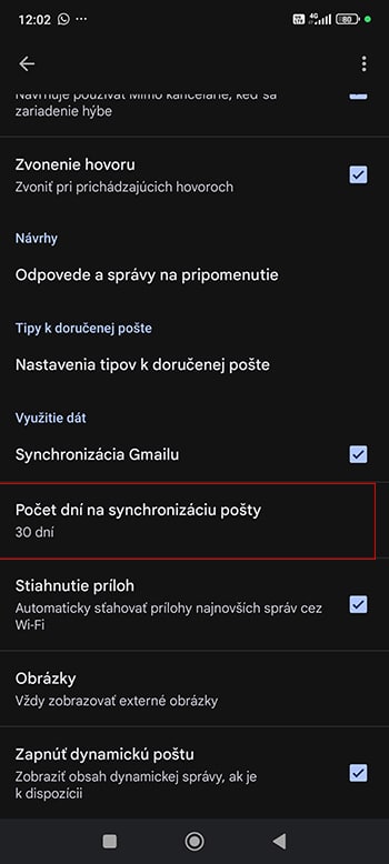 Gmail funkcie na Android